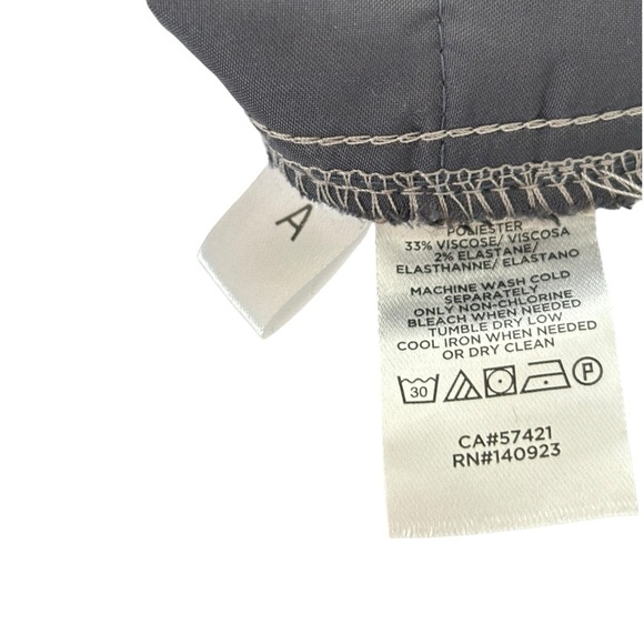 Loft Curvy Trouser High Waisted Glenn Plaid Pants Sz 4 Wide Leg Women's Gray NEW - Picture 12 of 13